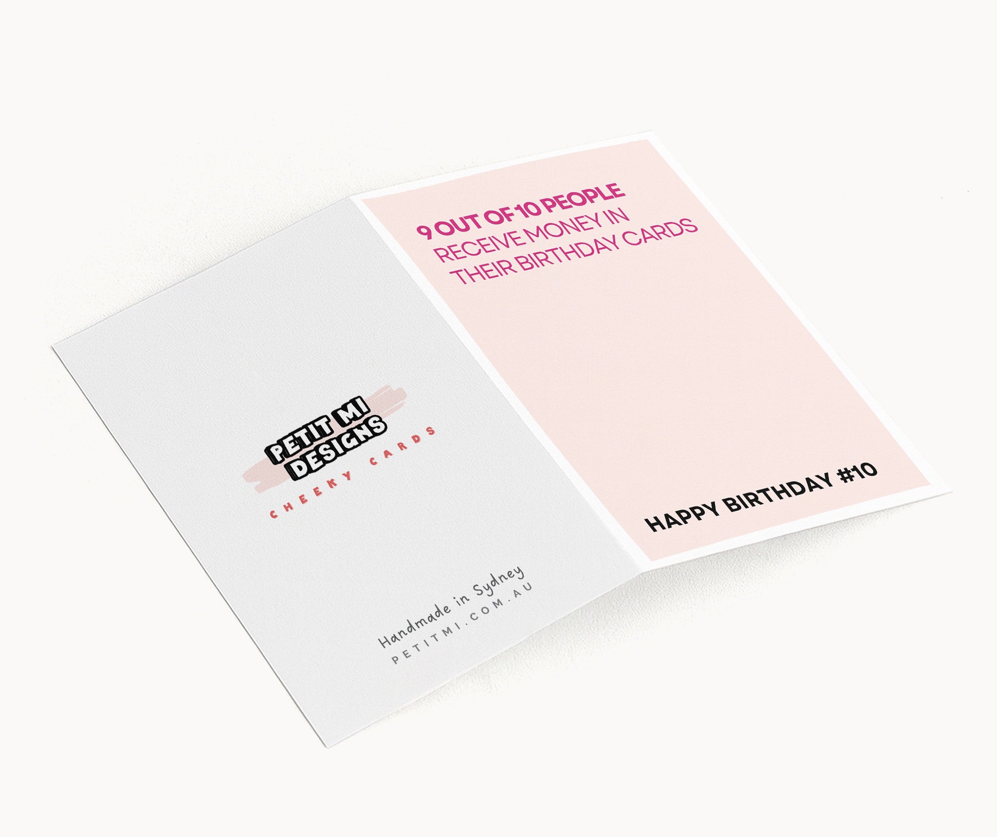 "9 Out Of 10 People Get Money In Their Birthday Cards" Greeting Card