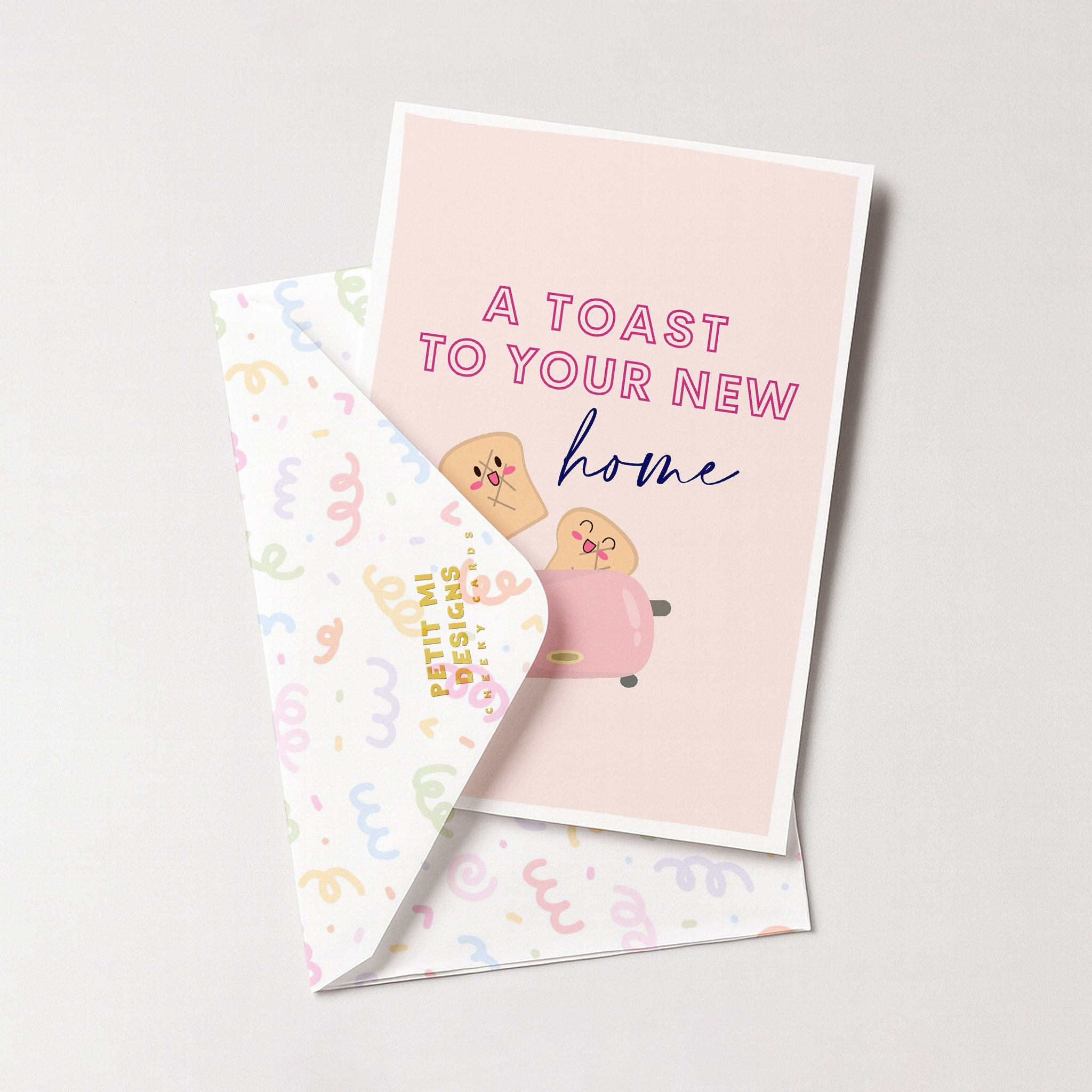 "A Toast To Your New Home" Greeting Card