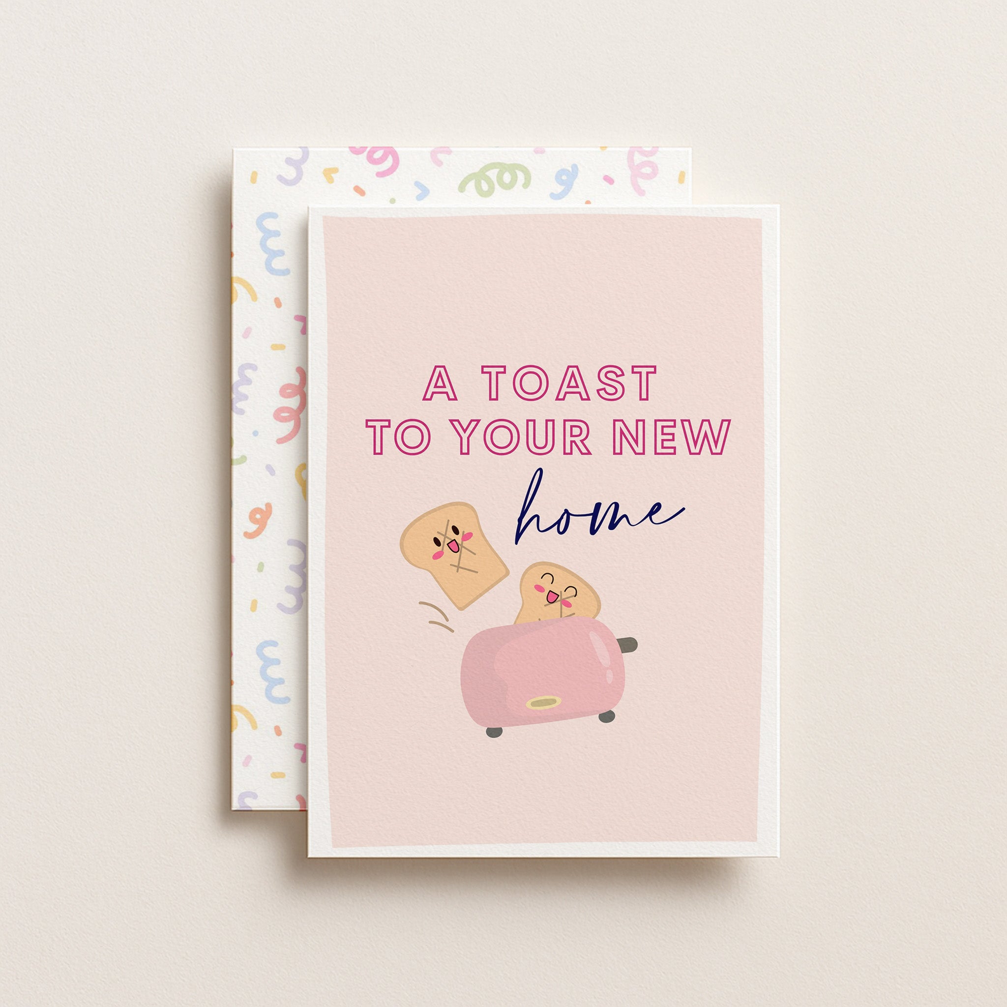 "A Toast To Your New Home" Greeting Card