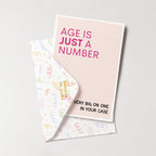 "Age Is Just A Number" Greeting Card