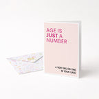 "Age Is Just A Number" Greeting Card