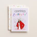 "Certified Birthday Boy" Greeting Card