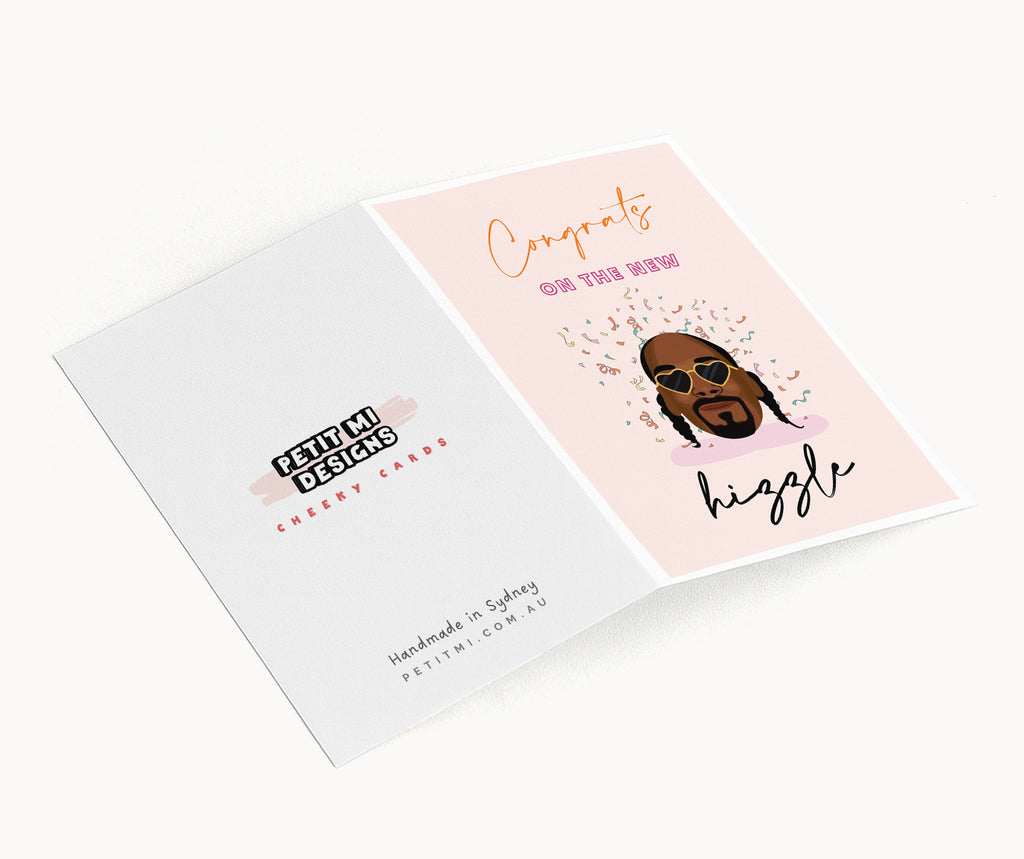 "Congrats On The New Hizzle" Greeting Card