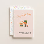 "Congratulation. Now You Can Walk Around Naked" Greeting Card