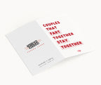 "Couples That Fart Together Stay Together" Greeting Card