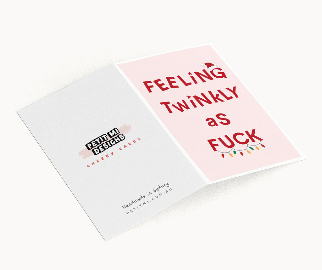 "Feeling Twinkly As Fuck" Greeting Card