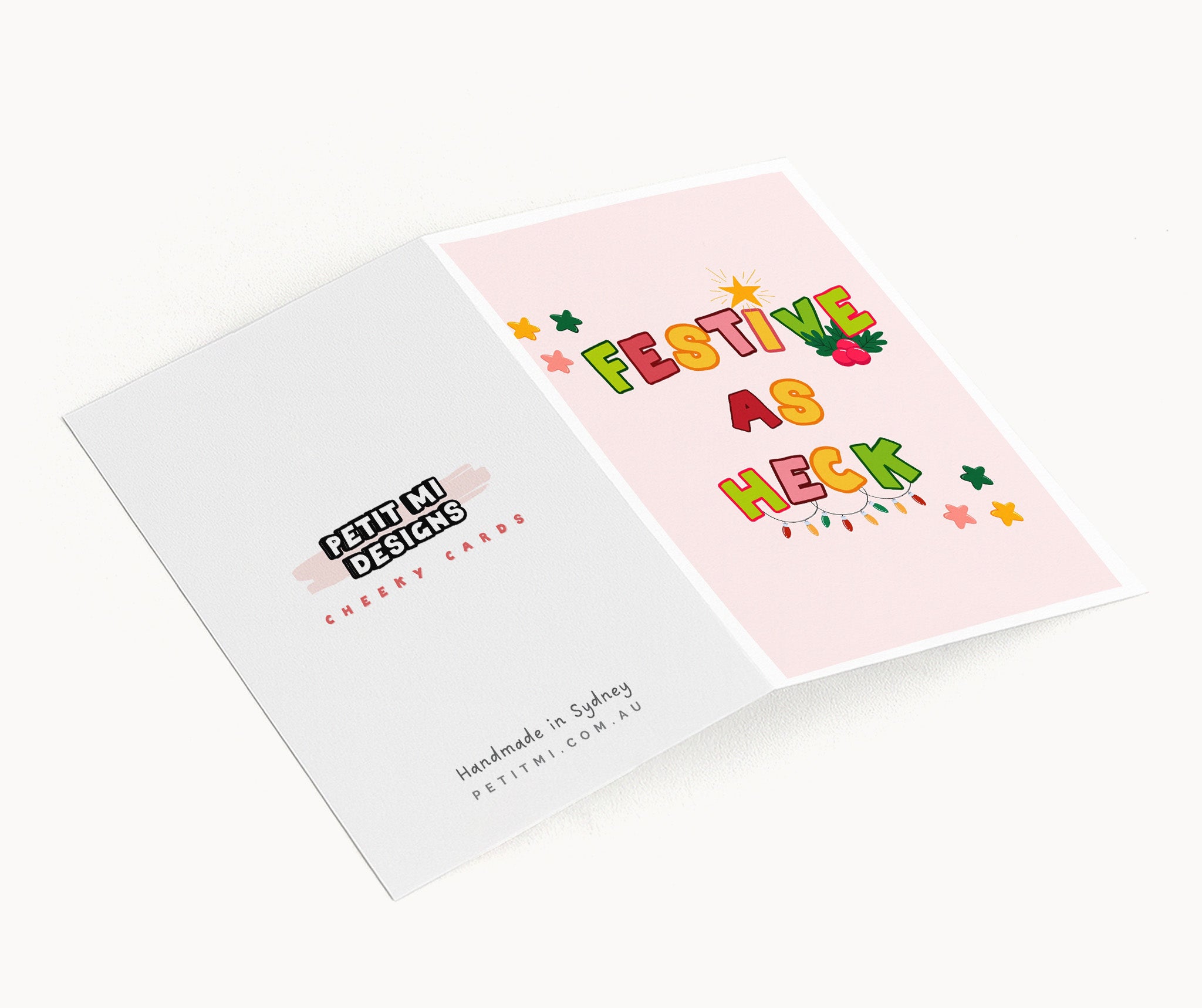 "Festive As Heck" Greeting Card