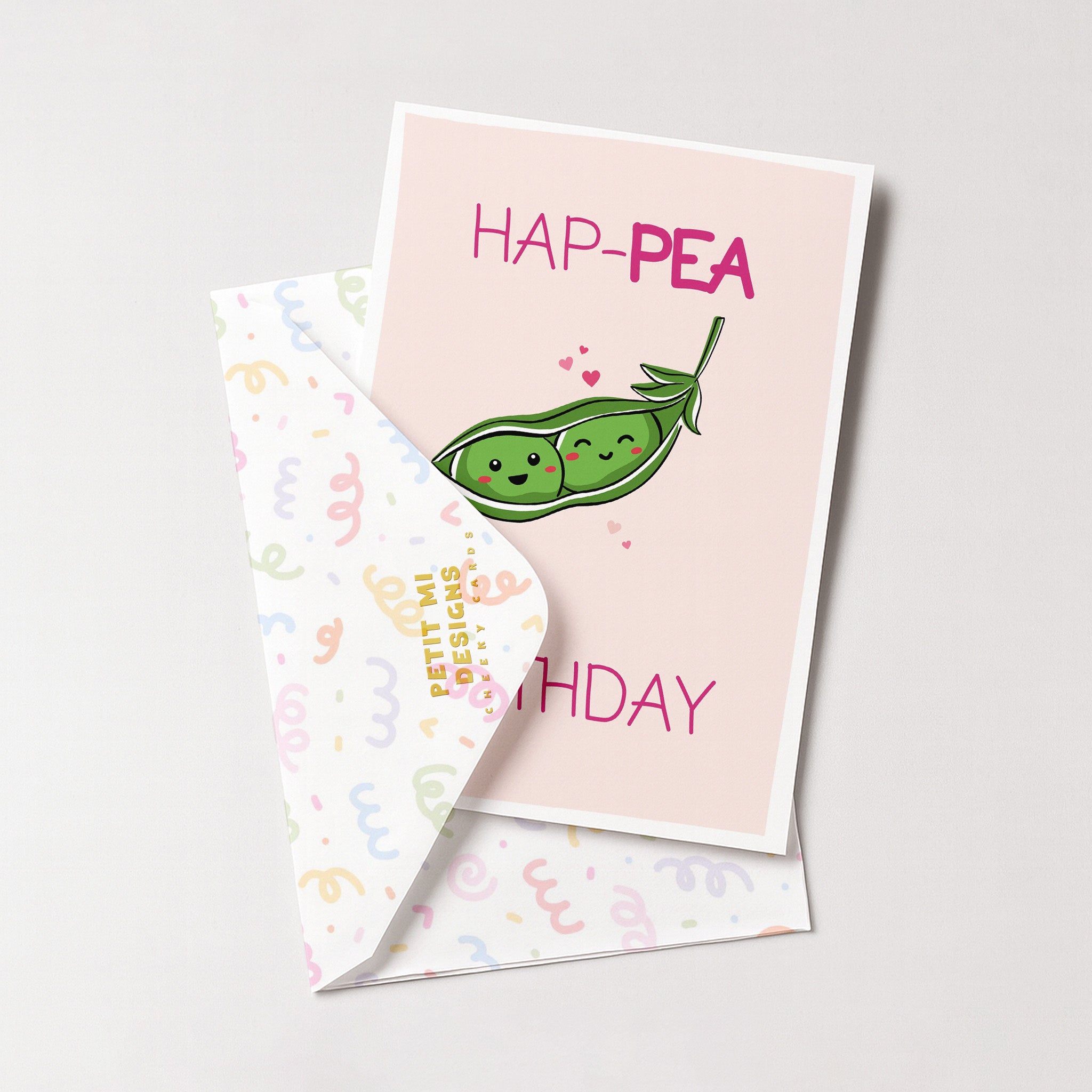 "Hap-Pea Birthday" Greeting Card