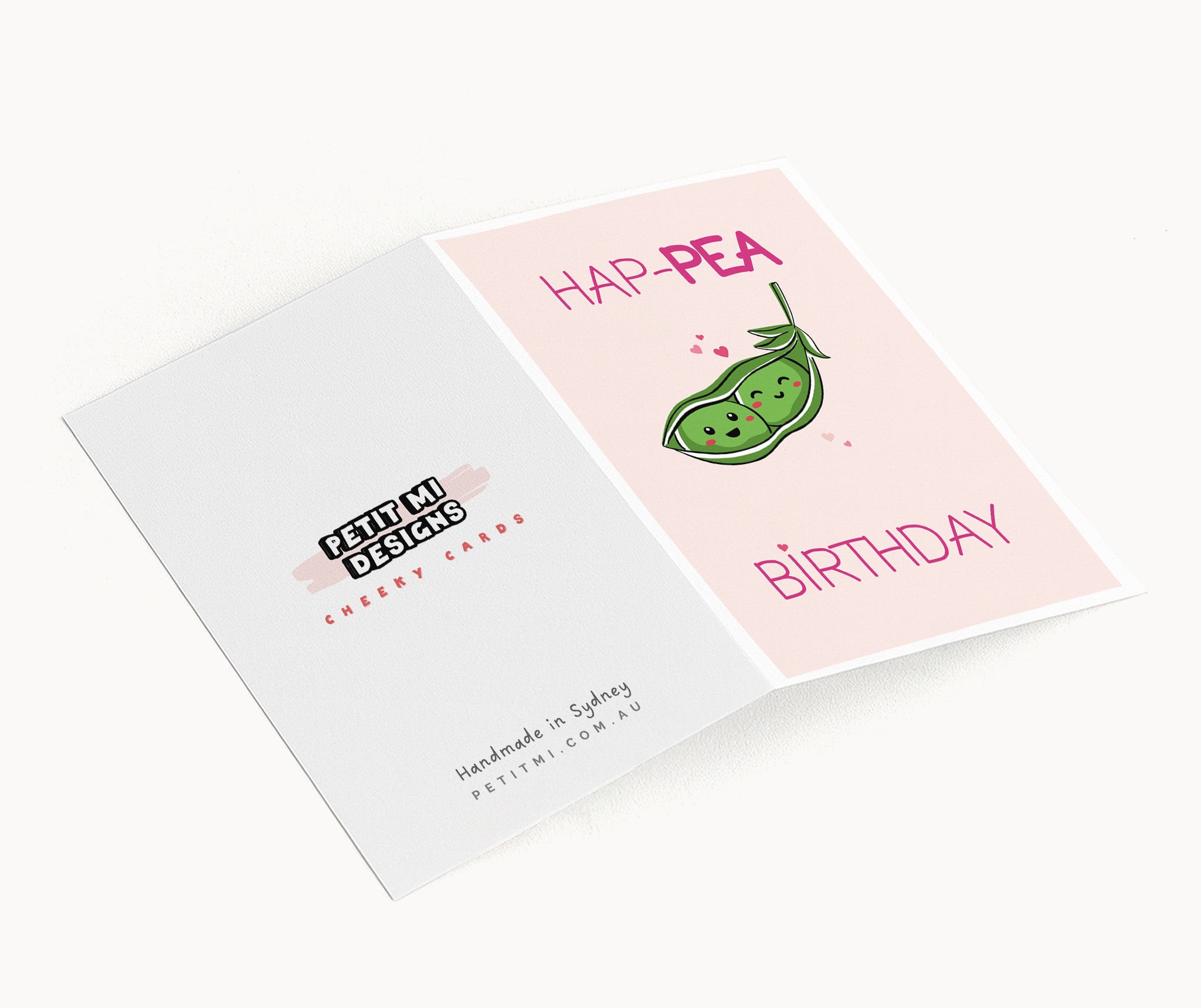 "Hap-Pea Birthday" Greeting Card