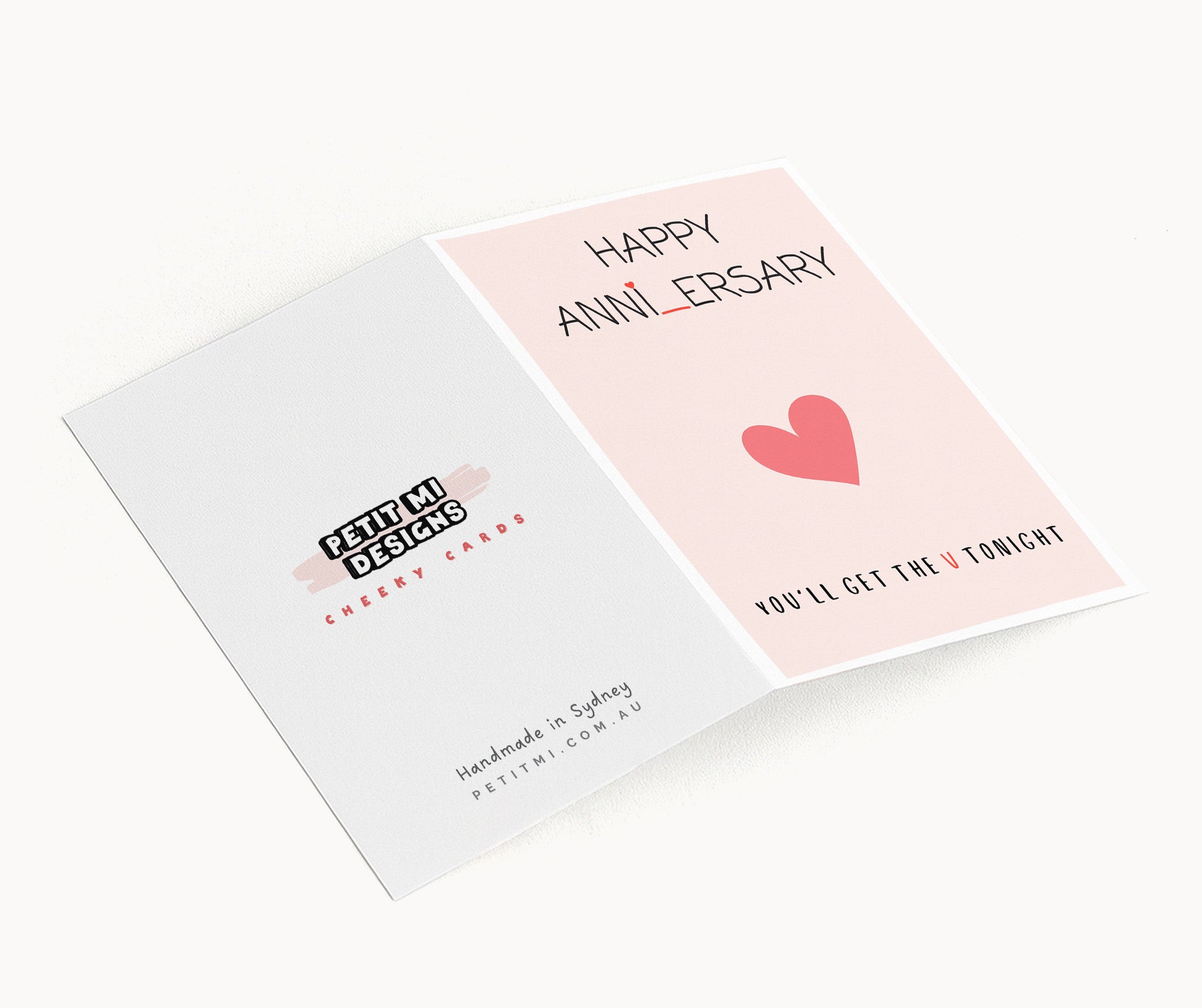 "Happy Anniversary, You'll Get The V Tonight" Greeting Card