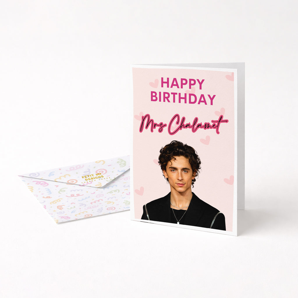 "Happy Birthday Timothee Chalamet" Greeting Card