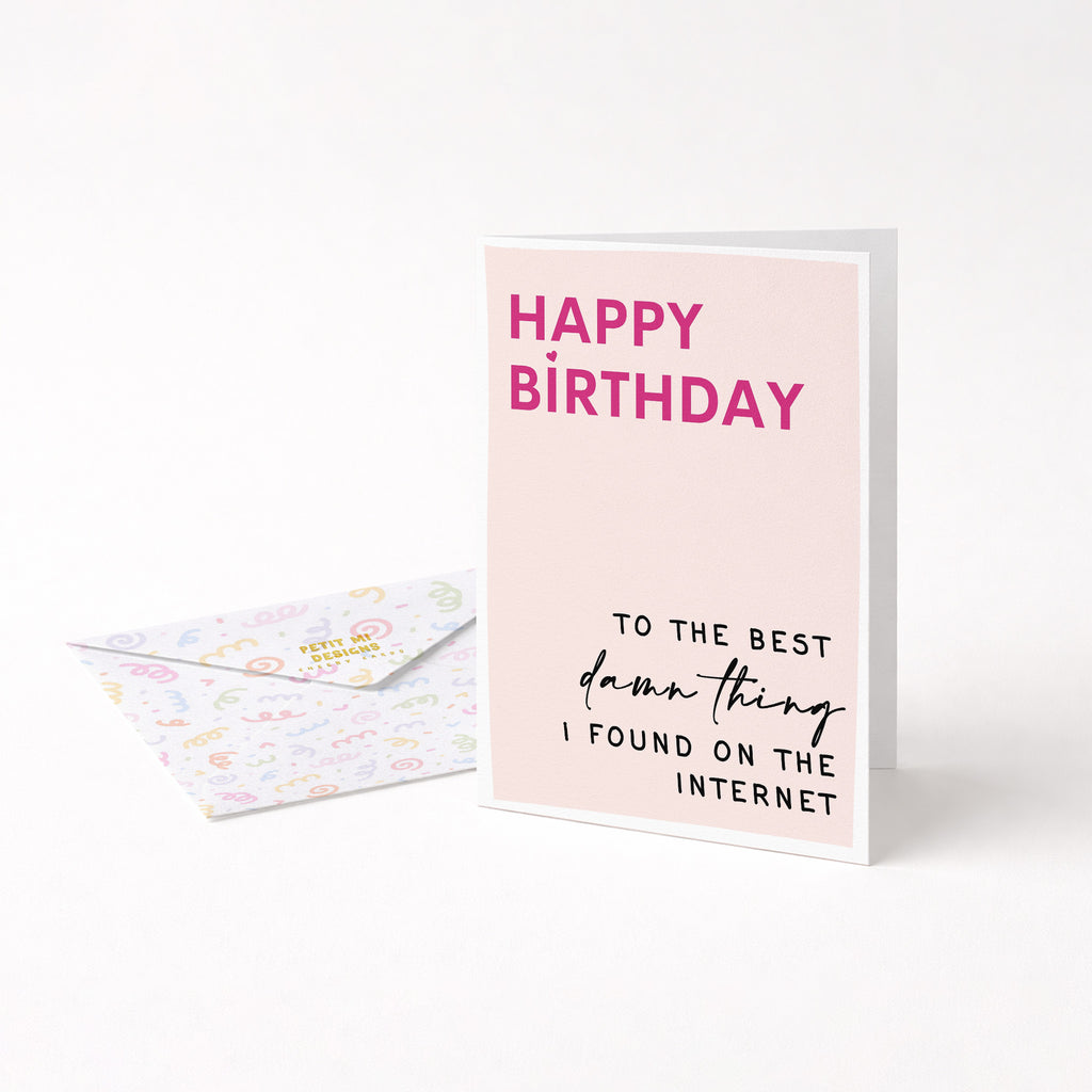"Happy Birthday To The Best" Greeting Card