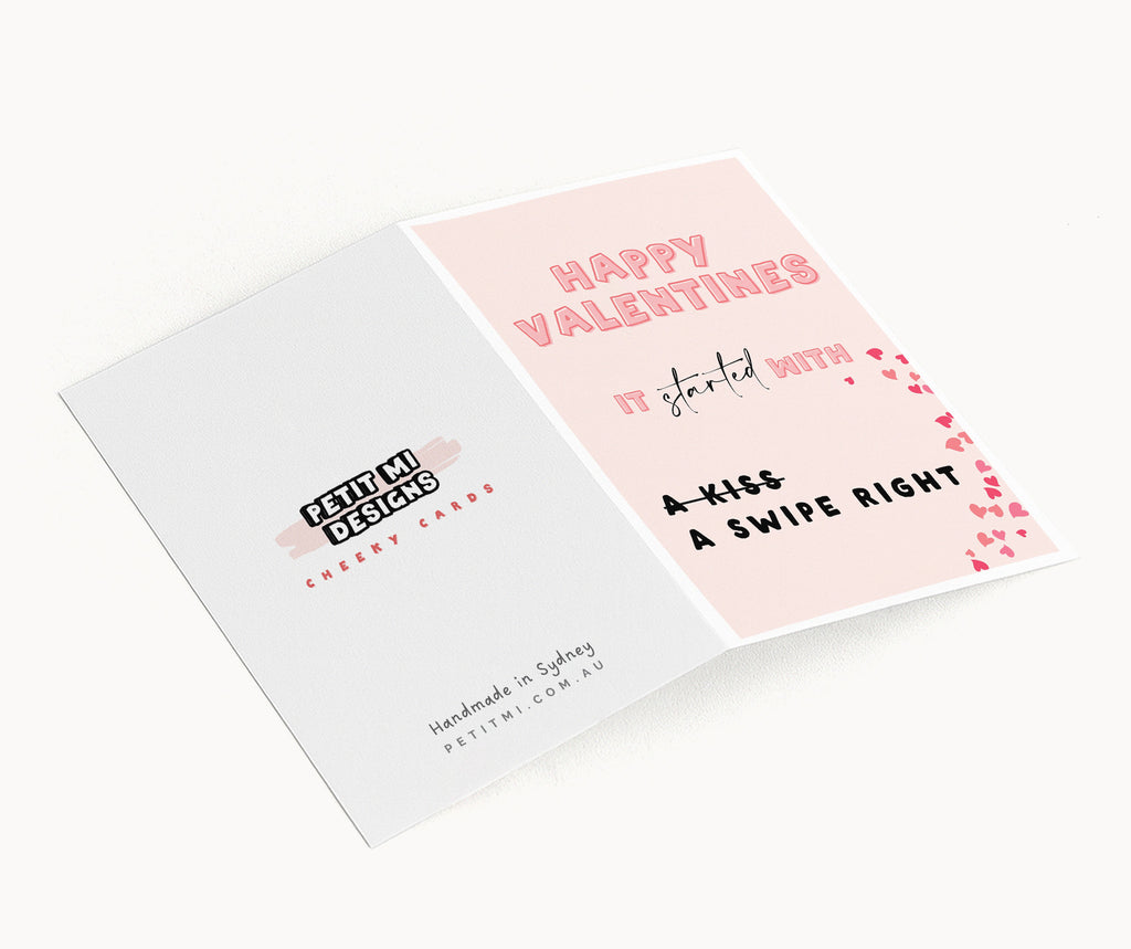 "Happy Valentines. It Started with A Kiss" Greeting Card