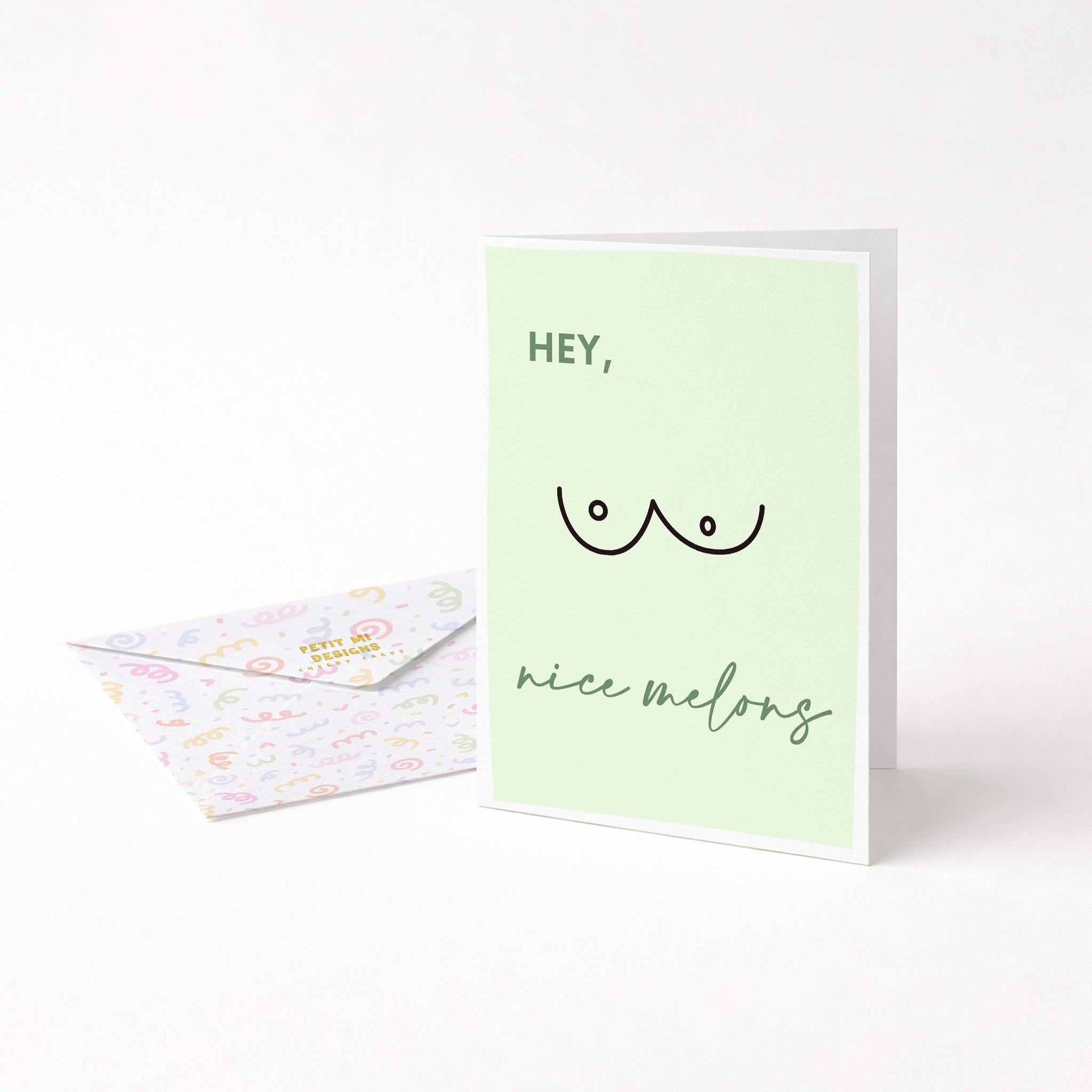 "Hey Nice Melons" Greeting Card