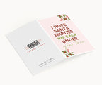 "I Hope Santa Empties His Sack Under Your Tree" Greeting Card