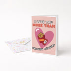 "I Love You More Than Chicken Nuggets" Greeting Card