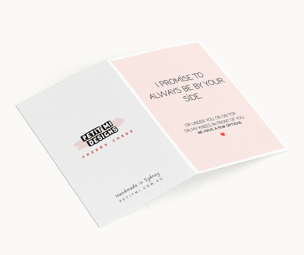 "I Promise To Always Be By Your Side" Greeting Card