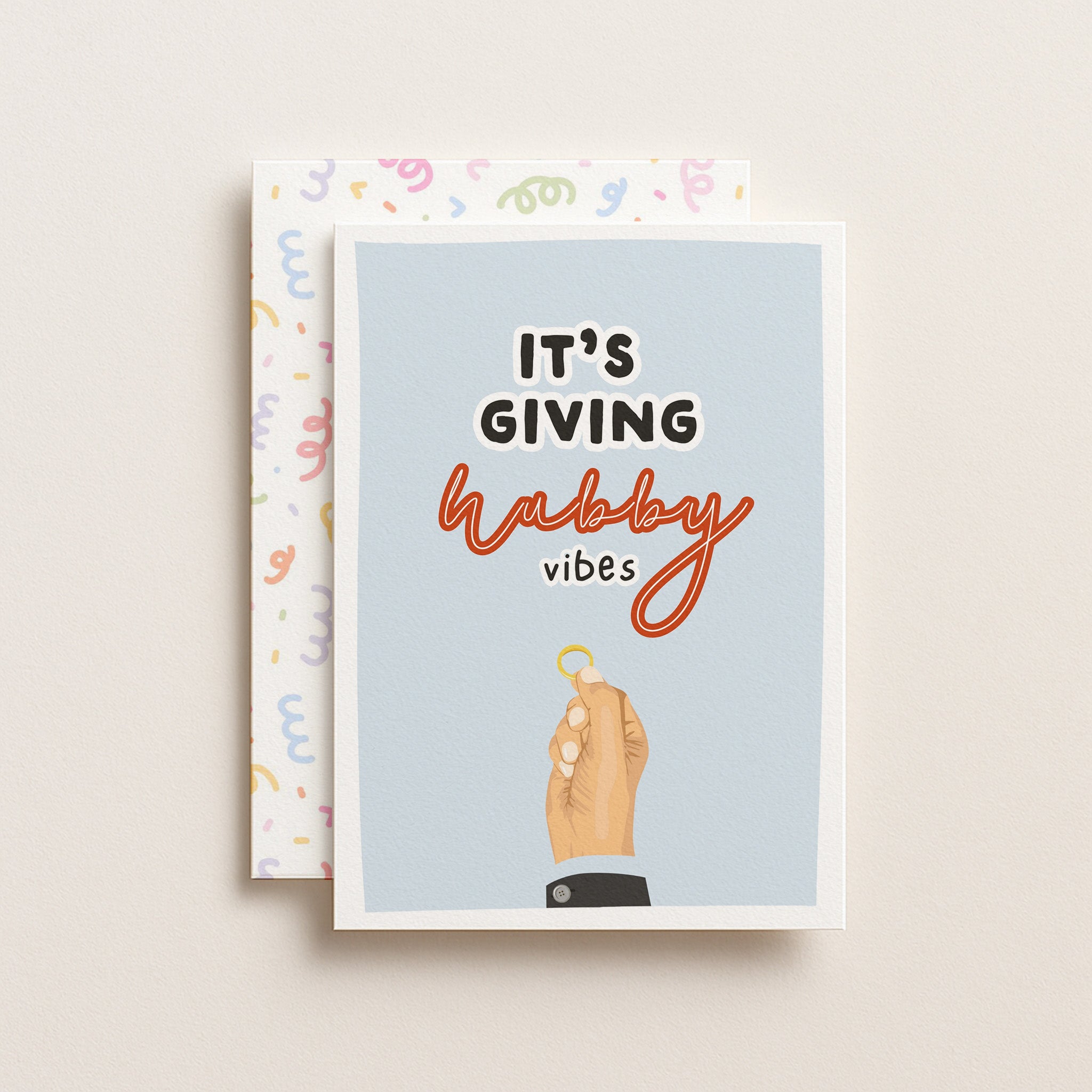 "It's Giving Hubby Vibes" Greeting Card