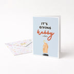 "It's Giving Hubby Vibes" Greeting Card