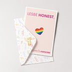 "Lesbe Honest" Greeting Card