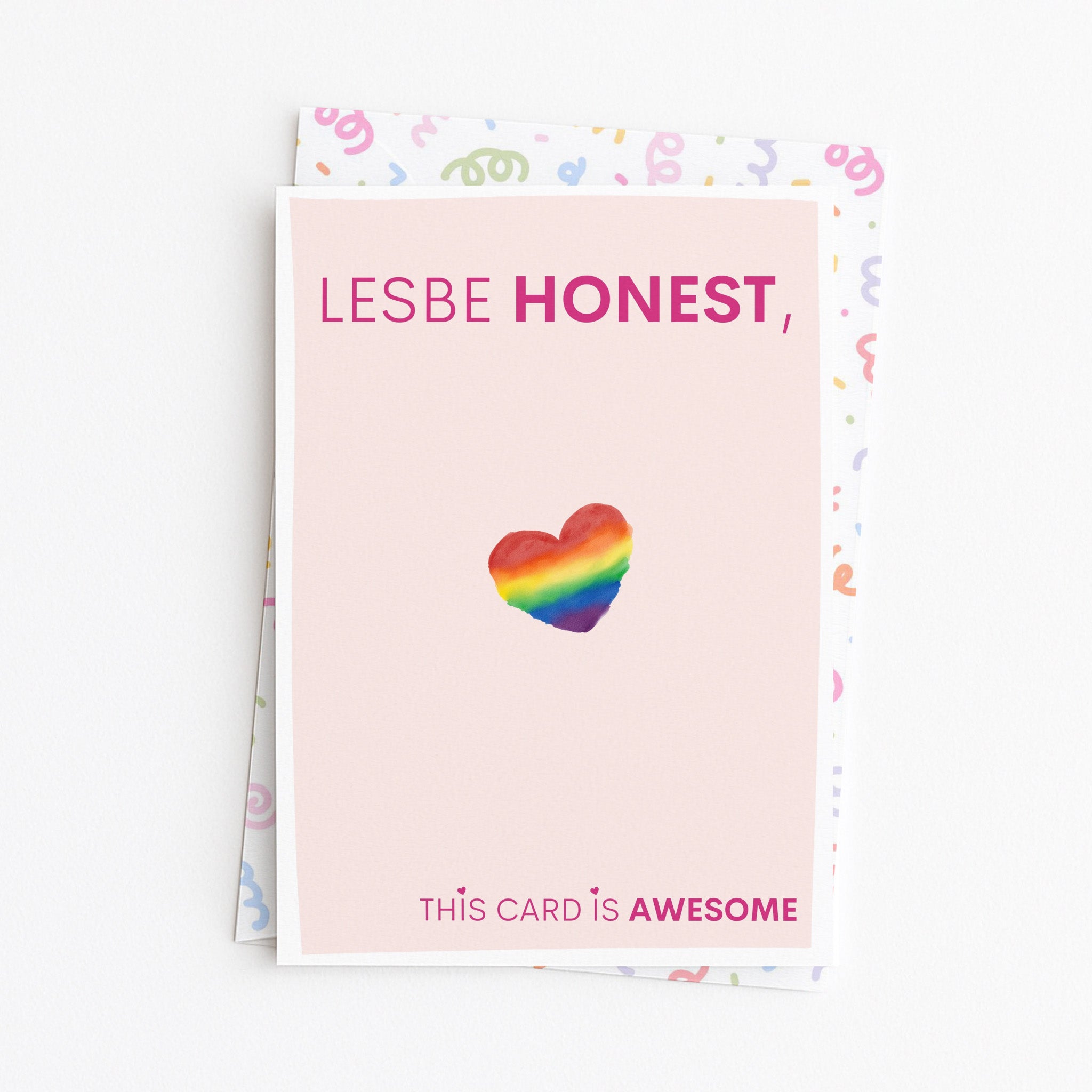 "Lesbe Honest" Greeting Card
