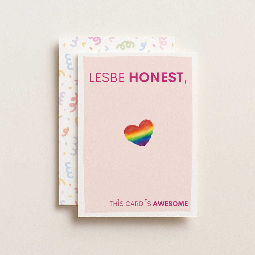 "Lesbe Honest" Greeting Card