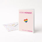 "Lesbe Honest" Greeting Card