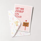 "Let Me Jump On Your North Pole" Greeting Card