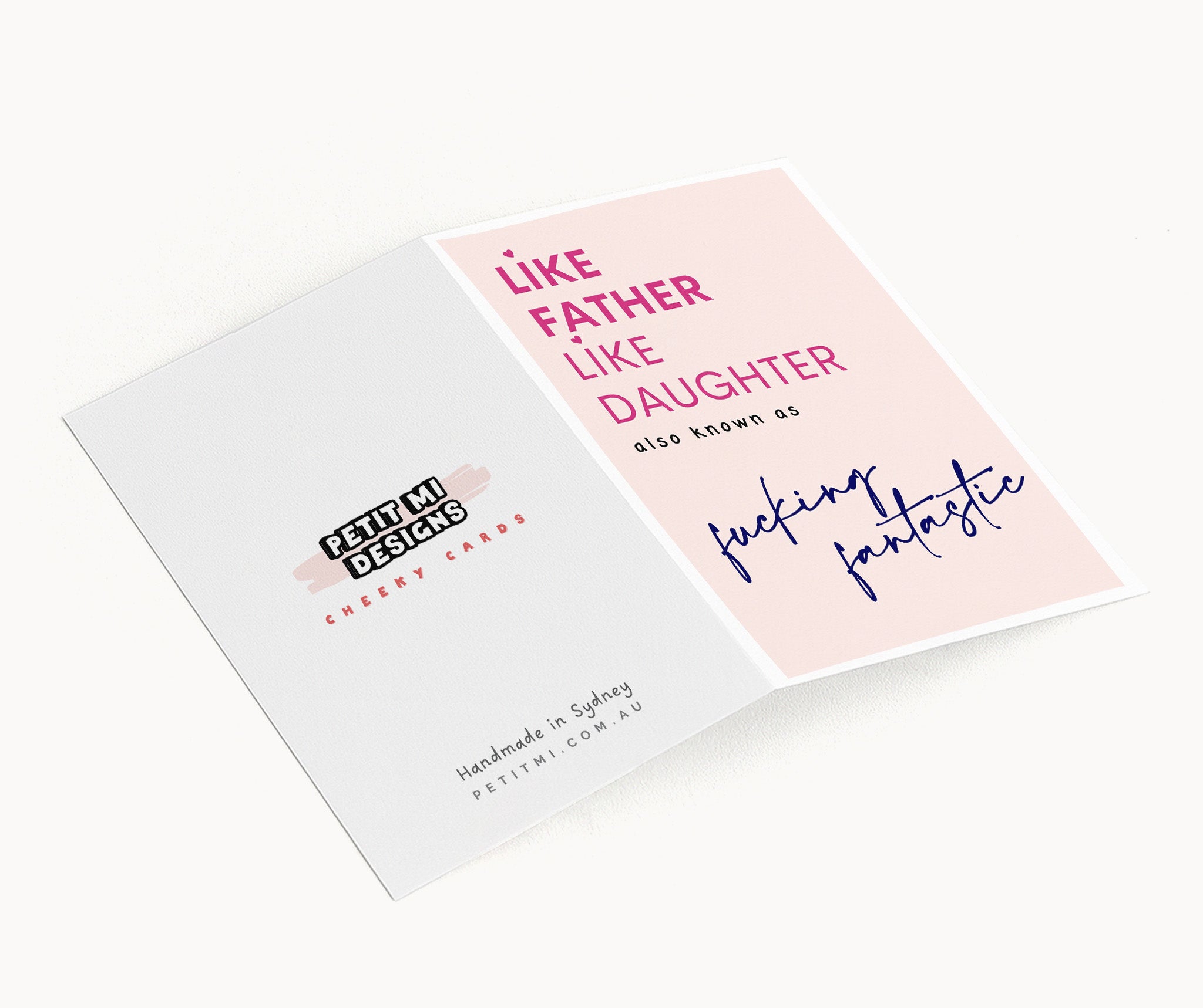 "Like Father Like Daughter..." Greeting Card