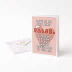 "Love Is In The Air. False" Greeting Card