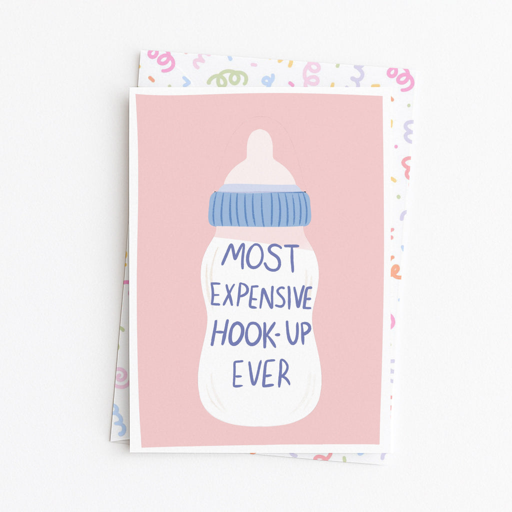 "Most Expensive Hook Up Ever" Greeting Card