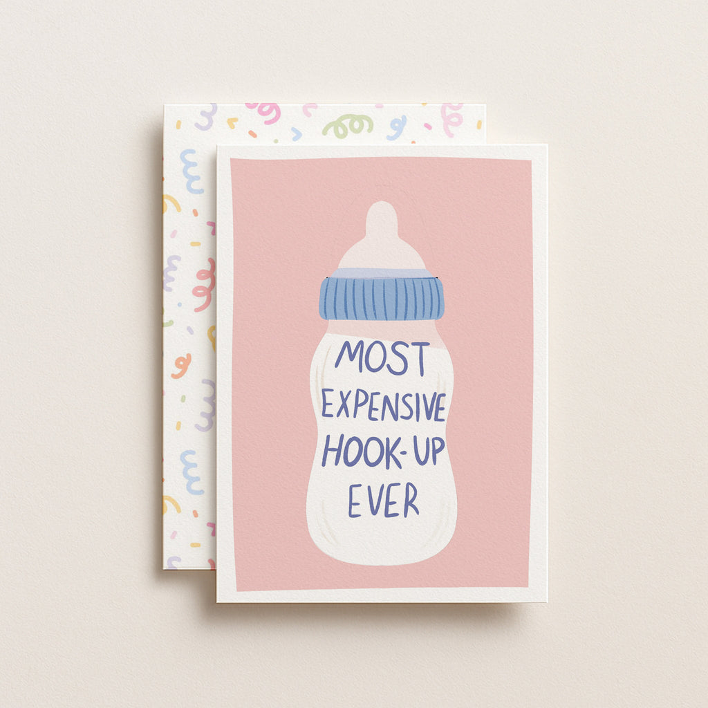 "Most Expensive Hook Up Ever" Greeting Card