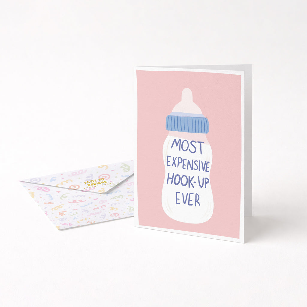 "Most Expensive Hook Up Ever" Greeting Card