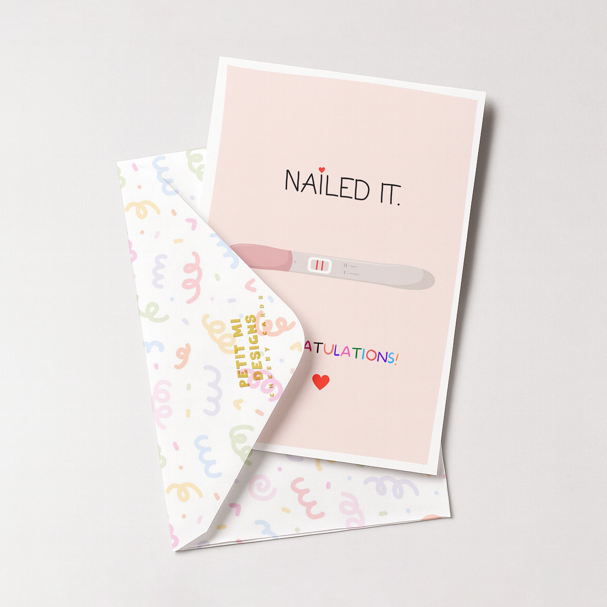 "Nailed It. Congratulations" Greeting Card