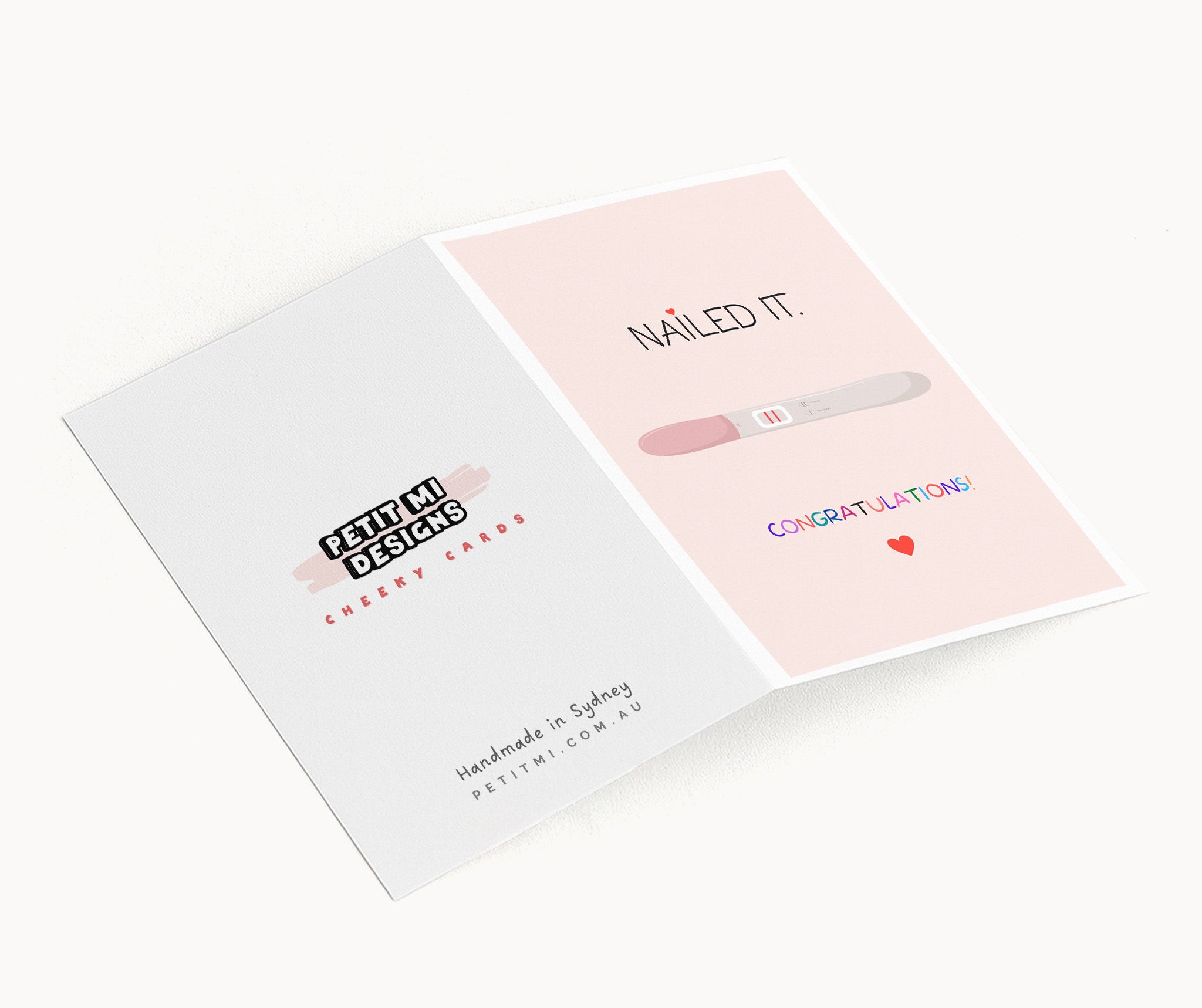 "Nailed It. Congratulations" Greeting Card