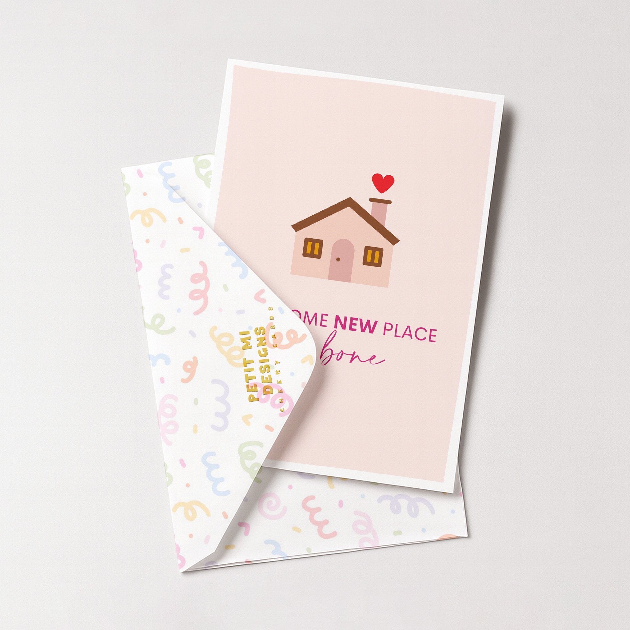 "New Home New Place To Bone" Greeting Card