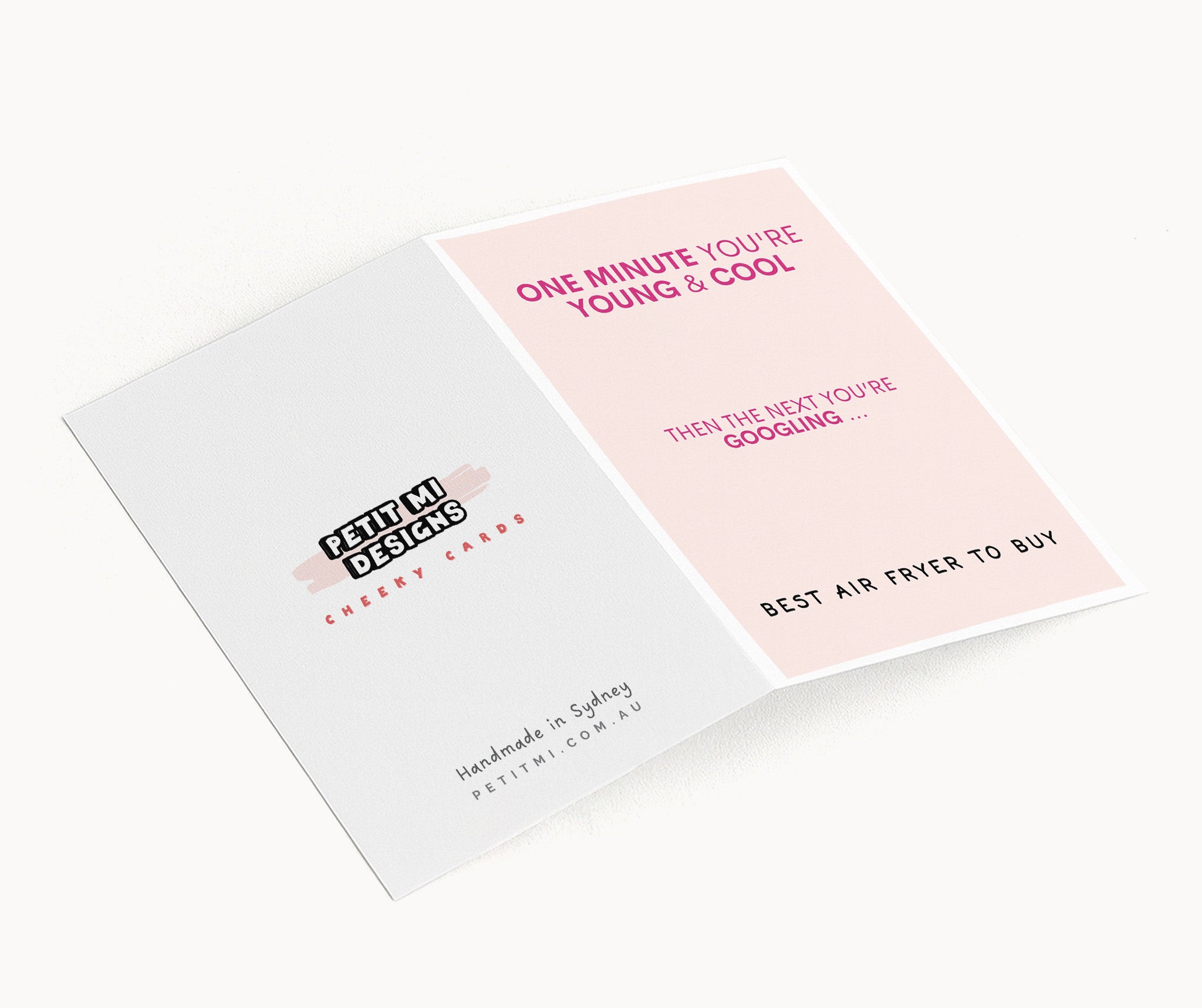 "One Minute You're Young And Cool" Greeting Card