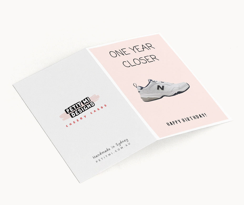 "One Year Closer. Happy Birthday" Greeting Card