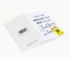 "Only The Absolute Very Best For My Father In Law Yellow Label" Greeting Card