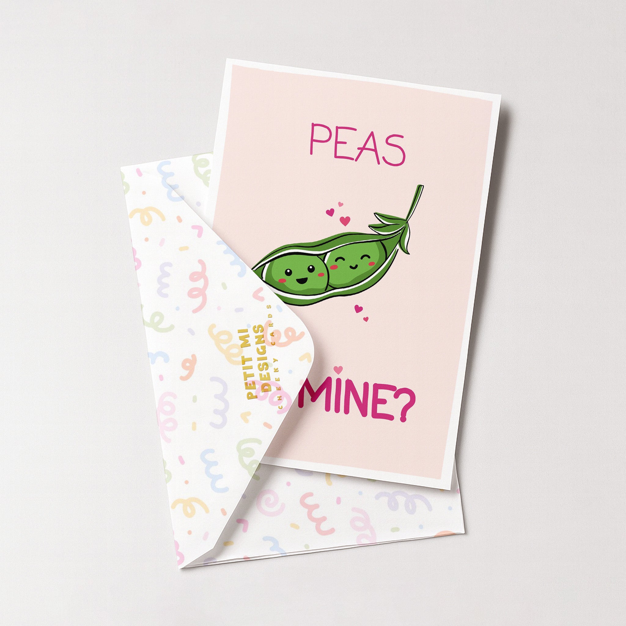"Peas Be Mine?" Greeting Card