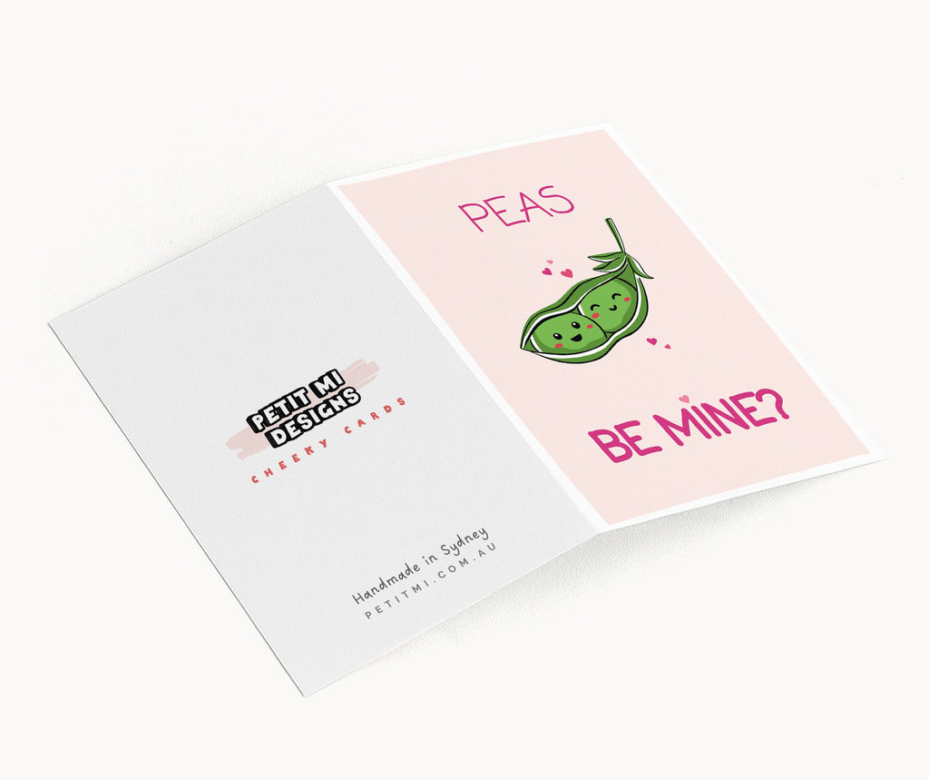 "Peas Be Mine?" Greeting Card
