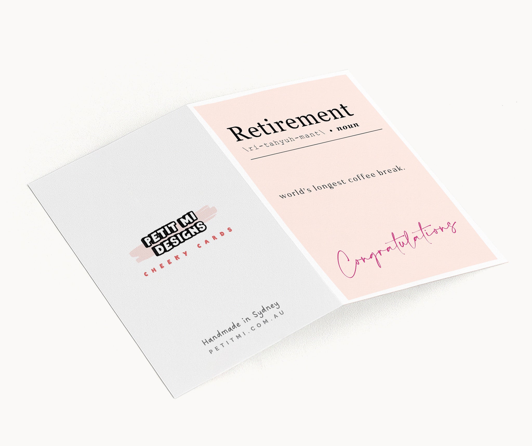 "Retirement - World's Longest Coffe Break" Greeting Card