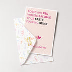 "Roses Are Red Violets Are Blue..." Greeting Card