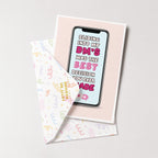 "Sliding Into My DM'S Was The Best Decision You Ever Made" Greeting Card