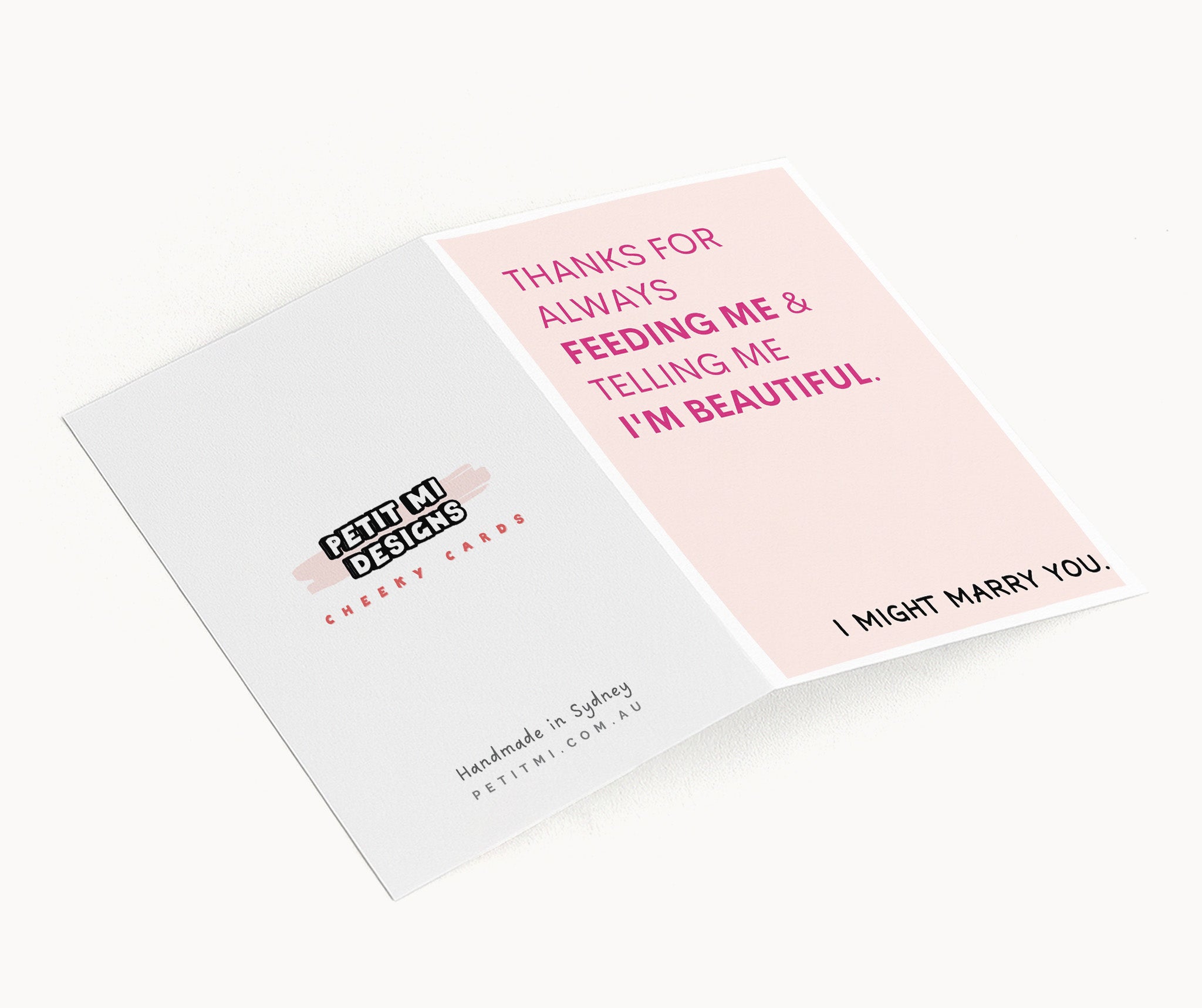 "Thanks For Always Feeding Me And Telling Me.." Greeting Card