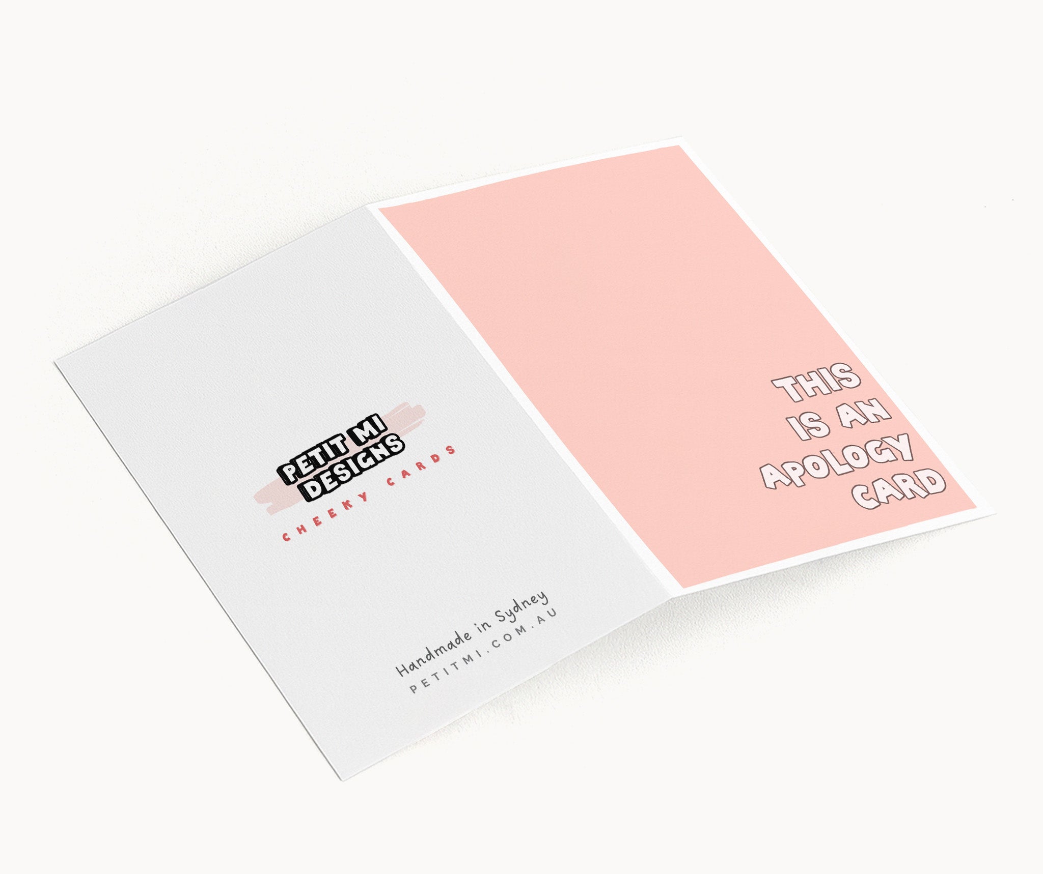 "This Is An Apology Card" Greeting Card