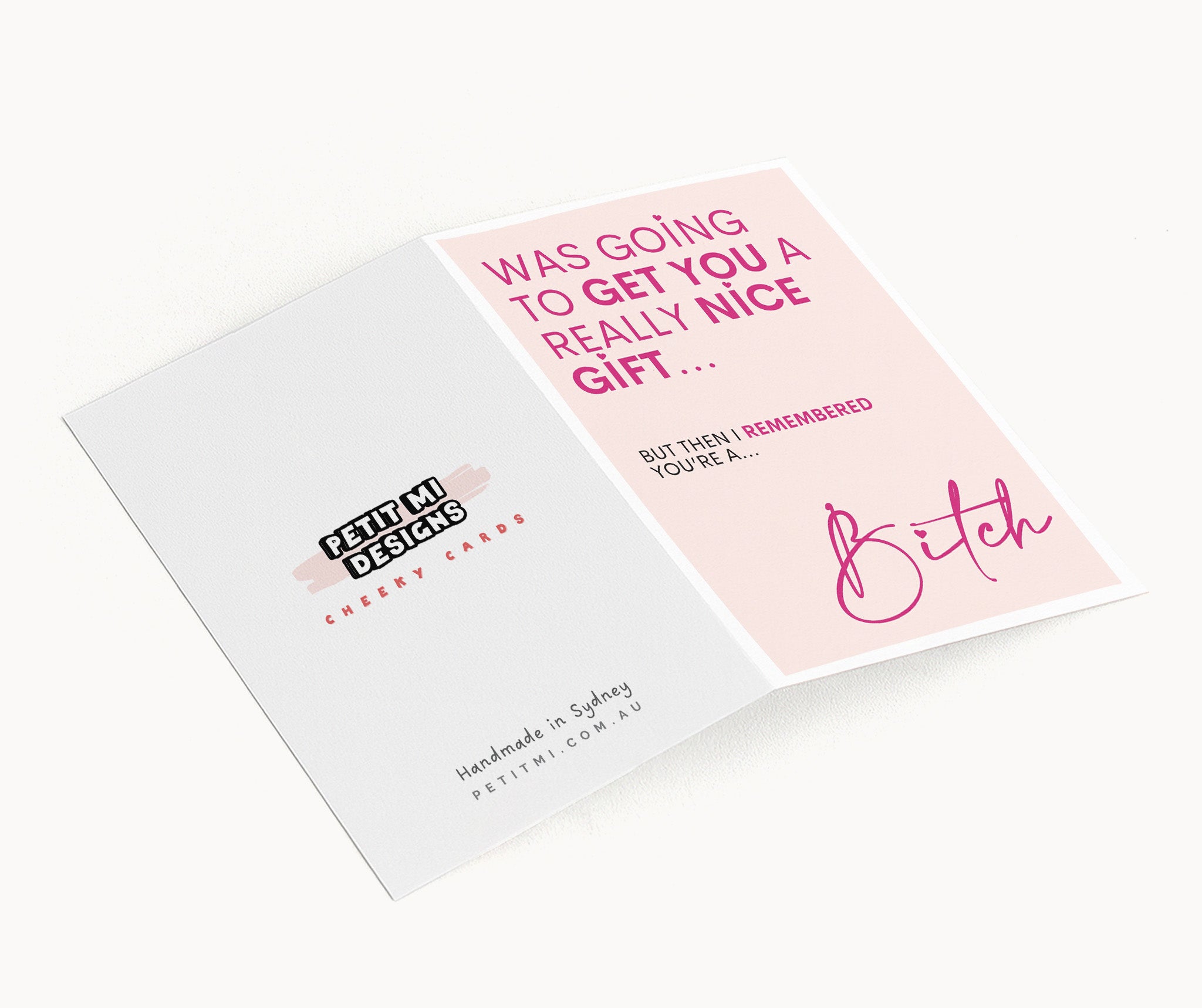 "Was Going To Get You A Really Nice Gift...Bitch" Greeting Card