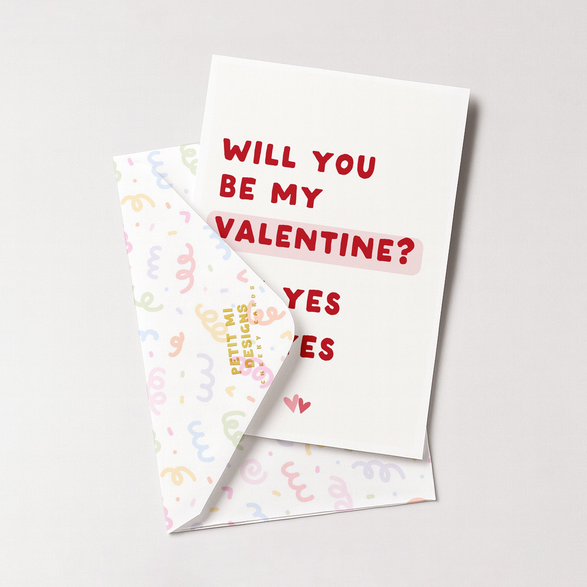 "Will You Be My Valentine" Greeting Card