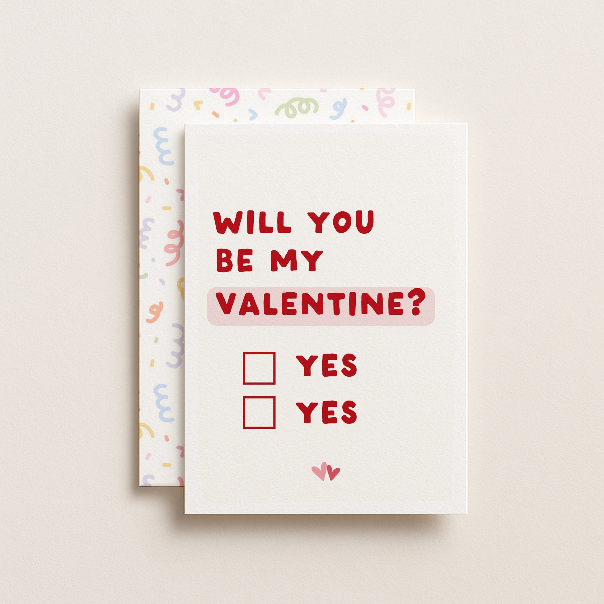 "Will You Be My Valentine" Greeting Card