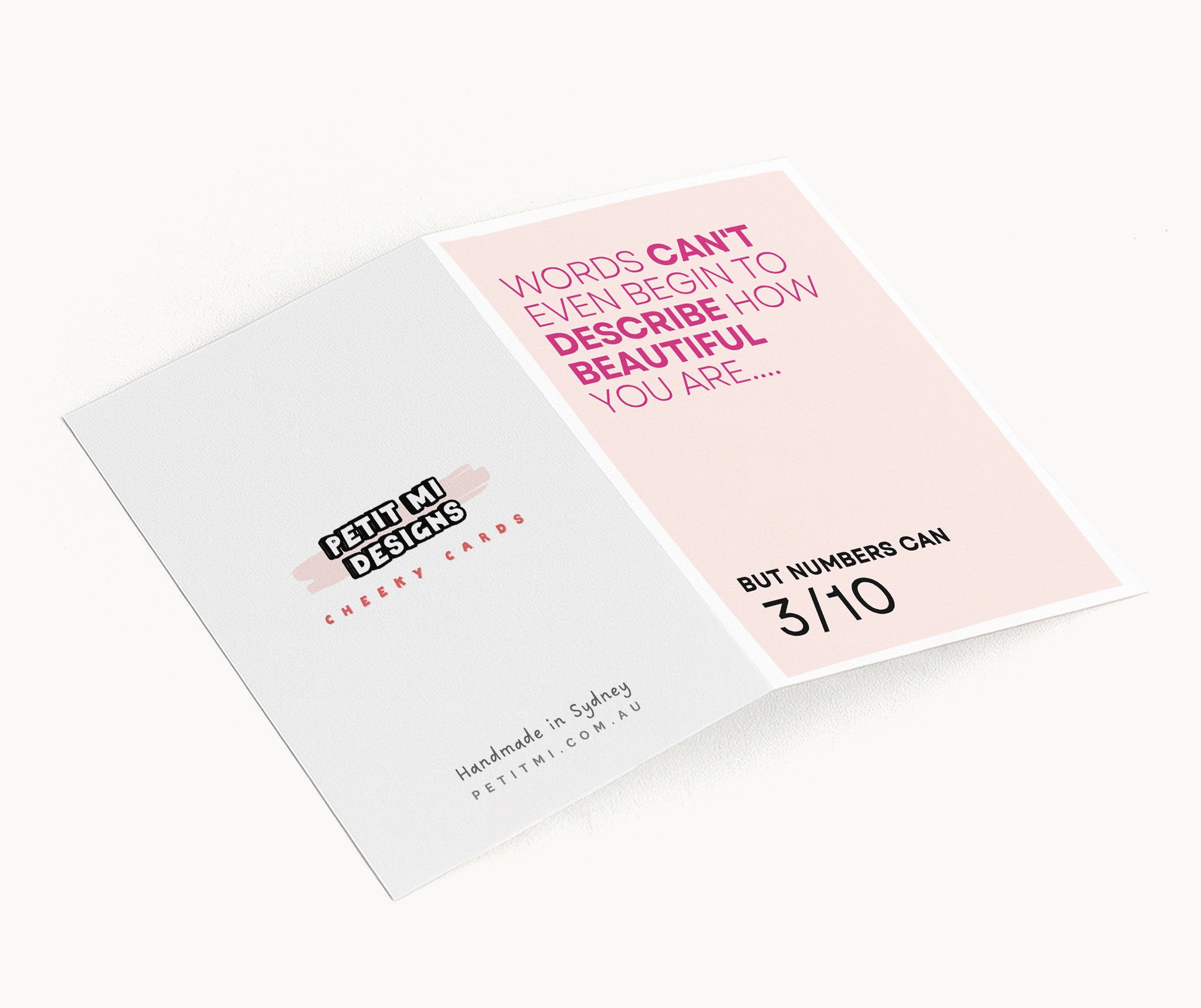 "Words Can't Even Begin To Describe How Beautiful You Are.." Greeting Card